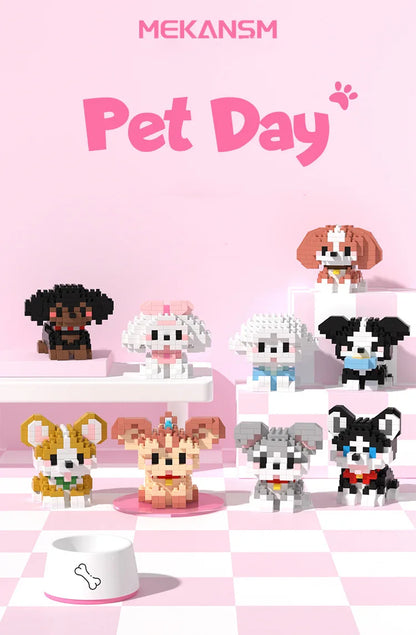 Bricks Set Cute Dogs and Cats