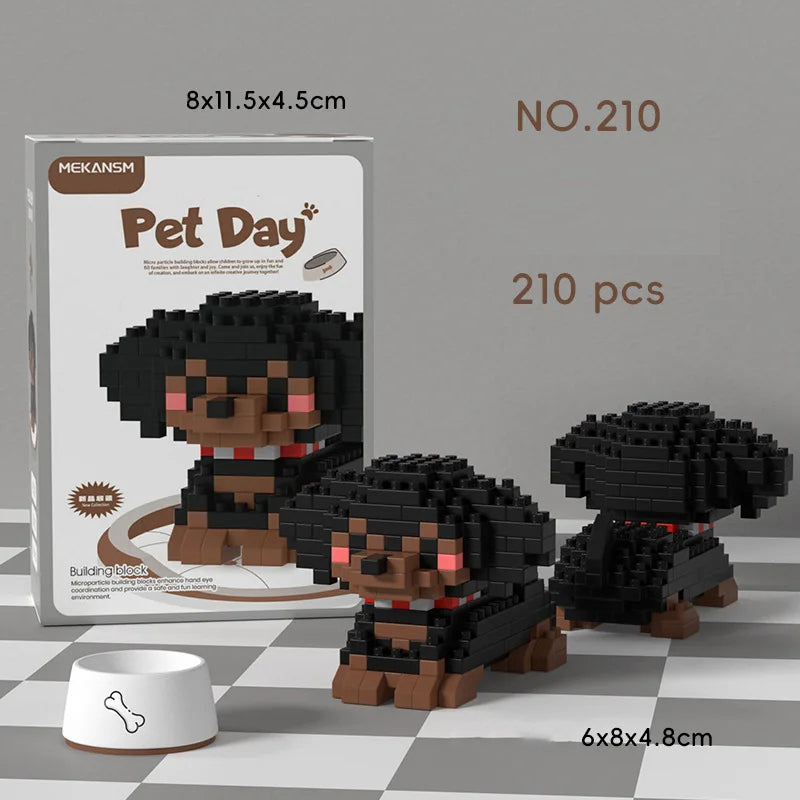 Bricks Set Cute Dogs and Cats