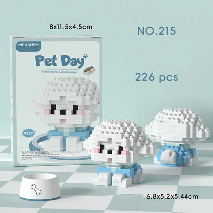 Bricks Set Cute Dogs and Cats