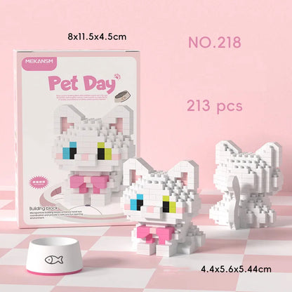 Bricks Set Cute Dogs and Cats