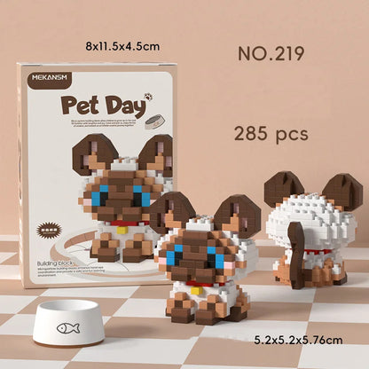 Bricks Set Cute Dogs and Cats