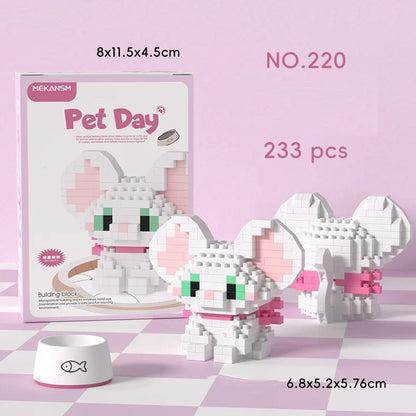 Bricks Set Cute Dogs and Cats