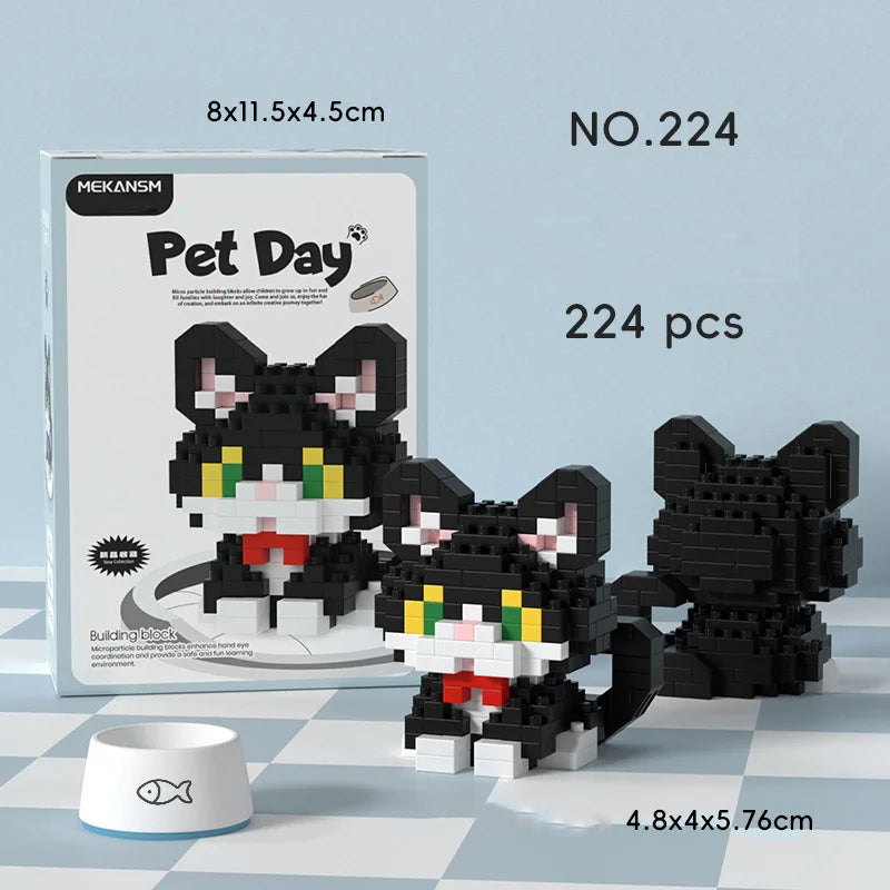 Bricks Set Cute Dogs and Cats