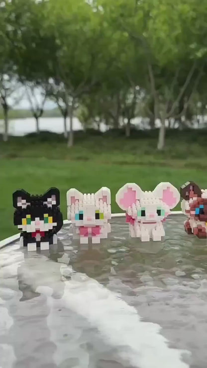 Bricks Set Cute Dogs and Cats